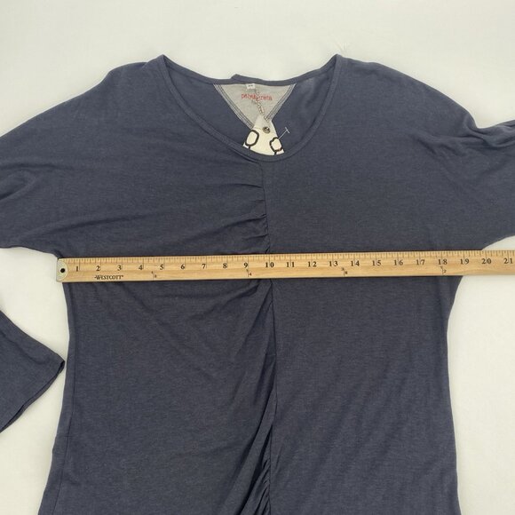 PETE & GRETA FOR T JOHNNY WAS SIZE M LONG SLEEVED RUCHED SHIRT $100 NWT - Picture 9 of 10